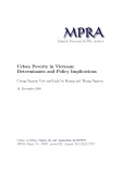 Urban poverty in Vietnam: Determinants and policy implications
