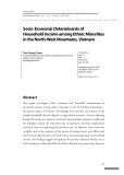 Socio-economic determinants of household income among ethnic minorities in the North-West mountains, Vietnam