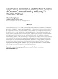 Governance, institutional, and pro poor analysis of cassava contract farming in Quang Tri province, Vietnam