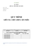 Quy trình kiểm tra chất lượng sản phẩm