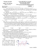 Đề thi thử THPT Quốc gia môn Vật lí năm 2018 - Sở GD&ĐT Cà Mau - Mã đề 101