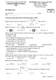 Đề kiểm tra HK 2 môn Toán lớp 11 năm 2018 - THCS&THPT Võ Nguyên Giáp - Mã đề 321