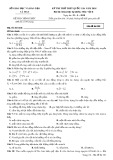 Đề thi thử THPT Quốc gia môn Vật lí năm 2018 - Sở GD&ĐT Cà Mau - Mã đề 201