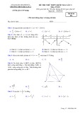 Đề thi thử THPT Quốc gia môn Toán năm 2018 lần 3 - THPT Hậu Lộc 2 - Mã đề 896