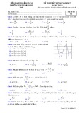 Đề thi thử THPT Quốc gia năm 2017 môn Toán - THPT Phạm Phú Thứ - Mã đề 121