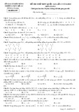 Đề thi thử THPT Quốc gia môn Toán năm 2018 lần 3 - THPT Hải An - Mã đề 357