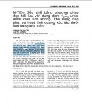 Tổng hợp và nghiên cứu tính chất cơ lý của vật liệu nhựa hỗn hợp polypropylene/TiO2 - nano Ag nhằm ứng dụng để khử khuẩn