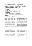 On the performance of cooperative cognitive networks with selection combining and proactive relay selection