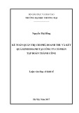 Luận văn Thạc sĩ Kinh tế: Kế toán quản trị chi phí, doanh thu và kết quả kinh doanh tại Công ty Cổ phần Tập đoàn Thành Công