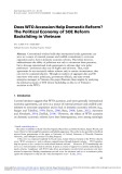 Does WTO accession help domestic reform. The political economy of SOE reform backsliding in Vietnam