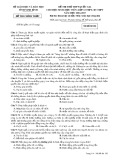 Đề thi thử THPT Quốc gia môn GDCD năm 2017 - Sở GD&ĐT Ninh Bình - Mã đề 126