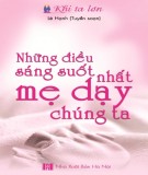 những điều sáng suốt nhất mẹ dạy chúng ta: phần 1