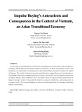 Impulse buying’s antecedents and consequences in the context of Vietnam, an Asian transitional economy