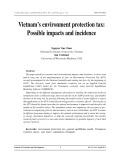 Vietnam’s environment protection tax: Possible impacts and incidence
