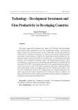 Technology - development investment and firm Productivity in developing countries