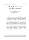 Reviewing the development of rural finance in Vietnam