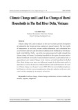 Climate change and land use change of rural households in The red river delta, Vietnam
