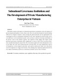Subnational governance institutions and the development of private manufacturing enterprises in Vietnam