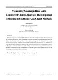 Measuring sovereign risk with contingent claims analysis: The empirical evidence in southeast Asia credit markets
