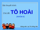 Bài giảng Ngữ văn lớp 12 - Bài: Tác giả Tô Hoài