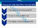 Bài giảng Tài chính quốc tế: Chương 2 - ĐH Thương mại