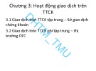 Đề cương bài giảng học phần Thị trường chứng khoán: Chương 3 – ĐH Thương mại