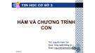 Bài giảng Tin học cơ sở 2: Chương 4 - ThS. Nguyễn Mạnh Sơn