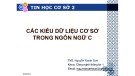 Bài giảng Tin học cơ sở 2: Chương 2 - ThS. Nguyễn Mạnh Sơn