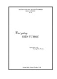 Bài giảng Điện tử học - ĐH Phạm Văn Đồng