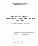 Bài giảng Thi pháp học - Thi pháp văn học dân gian - ĐH Phạm Văn Đồng