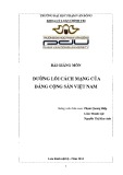 Bài giảng Đường lối cách mạng của Đảng cộng sản Việt Nam - ĐH Phạm Văn Đồng (2014)