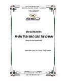 Bài giảng Phân tích báo cáo tài chính - ĐH Phạm Văn Đồng