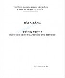 Bài giảng tiếng Việt 3 - ĐH Phạm Văn Đồng