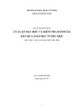 Bài giảng Lý luận dạy học và kiểm tra đánh giá kết quả giáo dục ở tiểu học - ĐH Phạm Văn Đồng