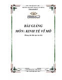 Bài giảng Kinh tế vĩ mô - ĐH Phạm Văn Đồng (2014)