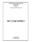 Bài giảng Vật liệu đại cương 1 - ĐH Phạm Văn Đồng