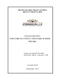 Bài giảng Tâm lý học lứa tuổi và tâm lý học sư phạm tiểu học - ĐH Phạm Văn Đồng