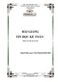 Bài giảng Tin học kế toán - ĐH Phạm Văn Đồng