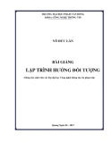 Bài giảng Lập trình hướng đối tượng - ĐH Phạm Văn Đồng
