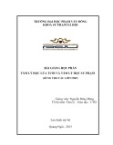 Bài giảng Tâm lí học lứa tuổi và Tâm lí học sư phạm - ĐH Phạm Văn Đồng