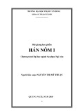 Bài giảng Hán nôm 1 - ĐH Phạm Văn Đồng