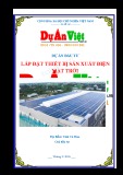 Lập Dự án đầu tư Lắp đặt thiết bị sản xuất điện mặt trời