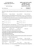 Đề kiểm tra tập trung bài số 1 môn Vật lí lớp 11 năm 2017-2018 - THPT Ngô Gia Tự - Mã đề 010