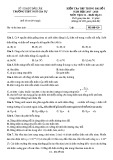 Đề kiểm tra tập trung bài số 1 môn Vật lí lớp 11 năm 2017-2018 - THPT Ngô Gia Tự - Mã đề 020