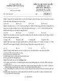 Đề kiểm tra tập trung bài số 1 môn Vật lí lớp 11 năm 2017-2018 - THPT Ngô Gia Tự - Mã đề 013