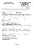 Đề kiểm tra tập trung tuần 28 môn Vật lí lớp 11 năm 2017-2018 - THPT Ngô Gia Tự - Mã đề 016