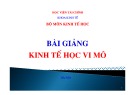 Bài giảng Kinh tế học vĩ mô: Chương 3 - Học viện Tài chính