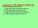 Bài giảng môn Kế hoạch kinh doanh: Chương  5 - Trần Minh Huy