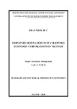 Summary of Doctoral Thesis of Economics: Employee motivation in state owned economic corporations in Vietnam