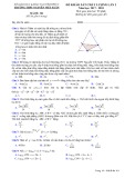 Đề thi khảo sát chất lượng đầu năm lớp 12 năm học 2017-2018 môn Toán trường THPT Nguyễn Viết Xuân